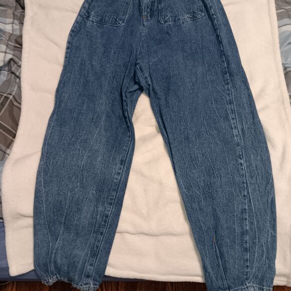 Aaron & Amber Paper Bag Waist and Baggy Mom Jeans Size S Pre-owned - Picture 10 of 14